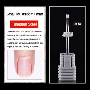 Nail Tungsten Steel Grinding Head Heptagon Drop Shape Finger Edge Treatment Manicure Machine Drill Bit Exfoliate The Trailing Edge Remove Nails 2.35mm Russian Style Manicure Tools