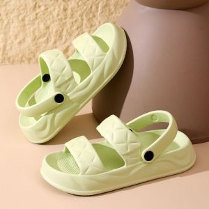 [Free Shipping] Eva Thick-Soled Double-Strap Sandals For Women Fashionable And Versatile For Summer Outdoor Wear Non-Slip Beach Dual-Use Sandals For Women