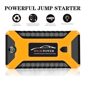 ธนาคารพลังงานรถยนต์ แบตเตอรี่รถยนต์ฉุกเฉิน 99800MAH สามารถจ่ายไฟ 12V สามารถชาร์จมือถือได้ แบตเตอรี่กู้ภัยพกพาได้20000MAH