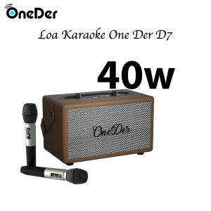 Loa di động OneDer D7 công suất 40W tích hợp 2 mic Karaoke