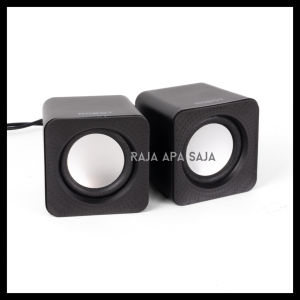 Speaker Aktif Gaming Robot Jack 35mm Bass Mini Kecil Untuk TV Laptop Komputer PC RS260