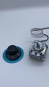 Oven Fryer Parts 230V 380V 16A 70CM Wire 6 Pins 30-110 Degree Safe Temperature Control Temperature Limiter Thermostat With Knob