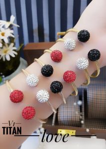 Gelang Titanium pentol 2 cantik dw0221