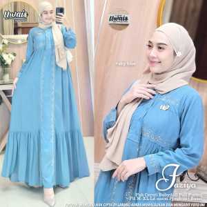[ READY STOCK ] Faziya by Uwais Gamis Maxi Dress Bahan Ceruti Babydoll LD 110 PB 138
