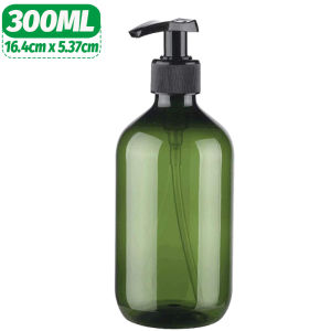 6PCS Portable Empty Dispenser Bottles Soap Shampoo Refillable Containers with Press Pump Bathroom Travel Liquid Storage Bottle
