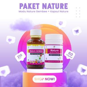 PAKET GEMUK BADAN Pria Wanita Nature Kapsul Dan Nature Madu Obat Gemuk Badan Permanen BPOM