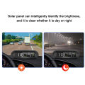 KKmoon Car Wireless HUD Headup Display Solar GPS Digital Speedometer with LCD Screen Overspeed Alarm KMH/MPH Time/Altitude/Temperature/Speed Display. 