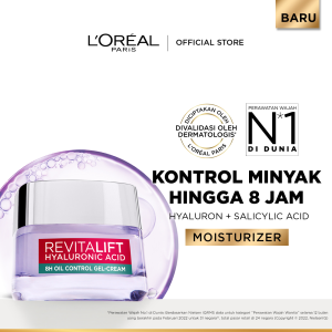 Loreal Paris Revitalift Hyaluronic Acid 8h Oil Control Gel-Cream - Kulit Terasa Kenyal & Replumping