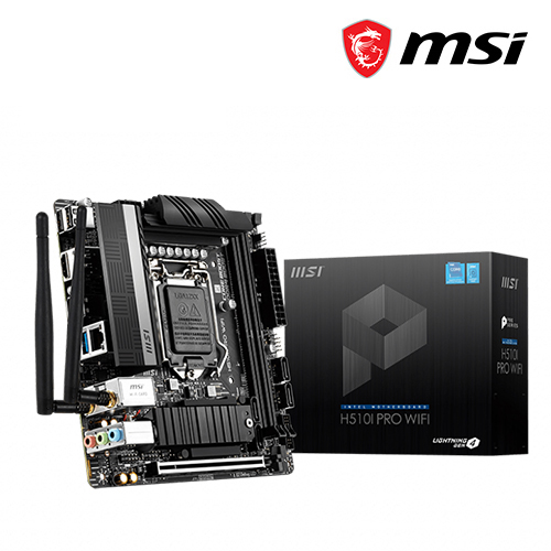 MSI H510I PRO WIFI Motherboard - Intel H510 (LGA 1200) / DDR4 / Mini ITX