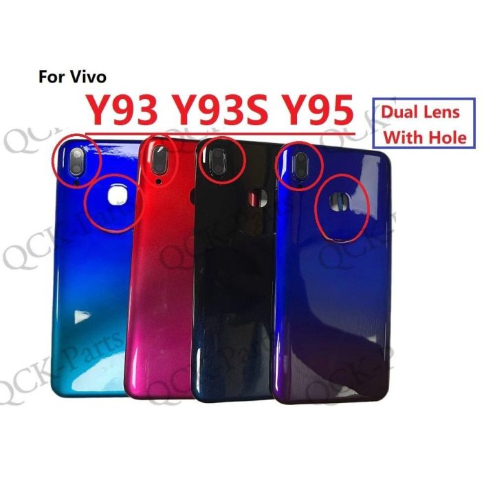 Vivo Y95 Vivo Y93 Back Camera Glass Price (With Hole) Back Cover For Vivo  Y93 Y93S Y95 Rear Battery