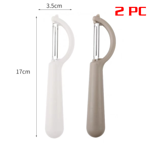 🔥🔥【SG Ready Stock】Multifunctional Round Handle ToolsProcessor Random Color Fruit Vegetable Stainless Steel Peeler 削皮器