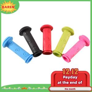 BAREN มือจับจักรยานยาง1คู่ มือจับแฮนด์จักรยานกันลื่นกันน้ำแฮนด์สกู๊ตเตอร์สามล้อสำหรับเด็ก