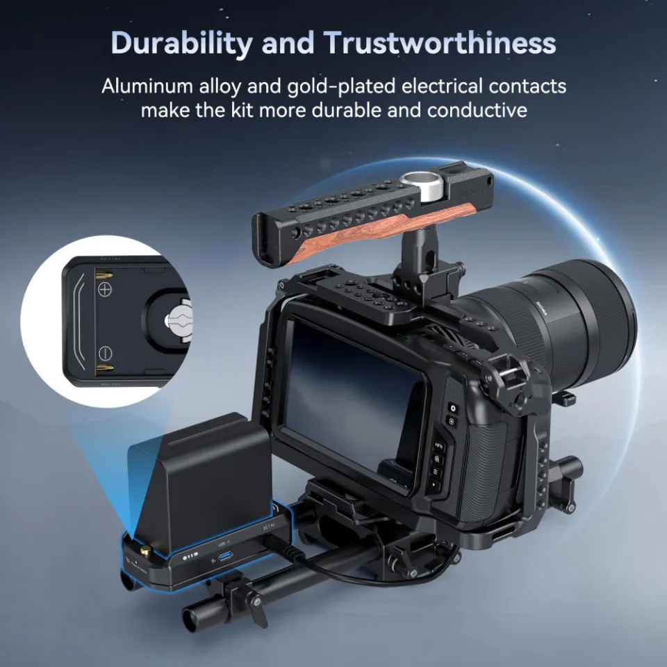 SmallRig NP-F Battery Adapter Mount Plate with LP-E6NH Dummy