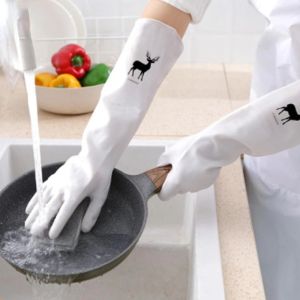 2ps /1pair Kitchen Household Washing Dish PVC Gloves Female Waterproof Durable Washing Clothes Glove