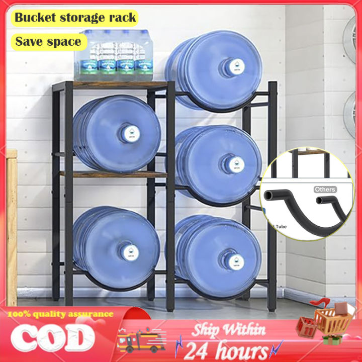 【COD&Local】3 Tier Water Gallon Stand with Storage Rack Multi-layer ...