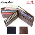 Genuine Cash LONGXIOR RFID Closure Fashion Cow Leather Bag Mens ID Protective Wallet MRF7Tech. 