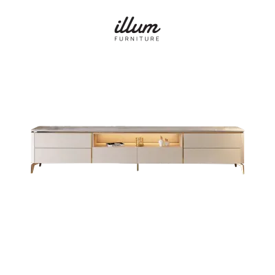 illum Bloomsbury Tv Console Sintered Stone Top Modern Design