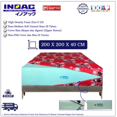 Kasur Inoac Jumbo 200 X 200 Cm Tebal 30/40 Busa EON LG D23 | High Density Original Garansi 25 Tahun