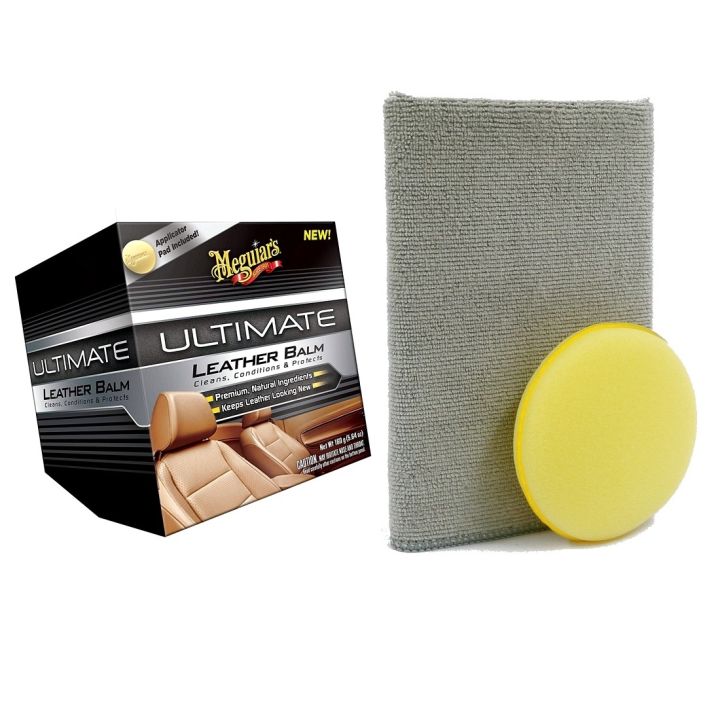 Meguiar's Ultimate Leather Balm + Foam Applicator Pad + LARIS