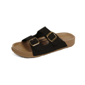 YOTO Platform Birken-Style Sandals For Women with Two Adjustable Straps Summer Chunky Flat Slippers