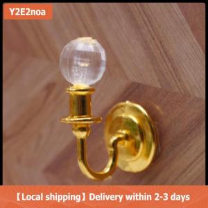 【Local shipping】 1Pcs Doll Furniture Toy Miniature Dollhouse Alloy Simulation Ceiling Lamp Hanging Lamp Mini LED Lighting Model Home Decoration