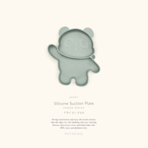 KEOLA - Premium Silicone Suction Panda Plate New| Piring Tempat Makan Anak Bayi Silicone Food Grade