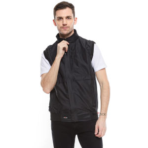 WELZICK - Vest Jaket Rompi Pria Wanita Casual Keren Medium Jumbo RGN01 Black
