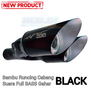 KNALPOT BESI HITAM BASS ADEM/CABANG RUNCING - Suara Nyaman & Nyaman