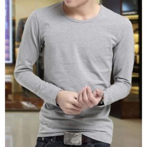 [ Hot Sale * ] Áo thun nam dài tay cổ tròn mặc thu đông giữ nhiệt chất cotton co giãn dáng ôm