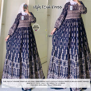 ULVA DRES SMOOKE RAYON VISCOSE PREMIUM ADEM