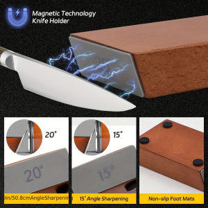 【SG Seller】Roller Knife Sharpener with Magnetic Angle Guide Fast Manual Kitchen Knife Sharpener