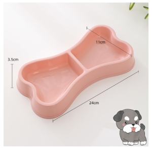 Tempat Makan Kucing Anjing Bentuk Tulang / PREMIUM PET BOWL / BAHAN TEBAL / ANTI SEMUT