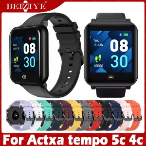 For Actxa tempo 5c Strap For Actxa tempo 4c Strap Soft Silicone Band Smart Watch For Actxa tempo5c watch band Sport Watchband strap Replacement watchband Accessories