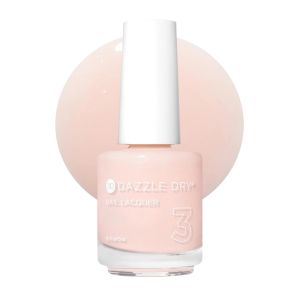 Dazzle Dry Nail Lacquer Step 3 – Livin La Vida Yoga (0.5 fl oz)    A Soft And Pale Creamy Pink With A Hint Of Diamond Dusted Shimmer · Semi-Sheer · Cream Finish · Quick-Dry