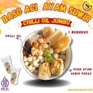 [CHILLI OIL] 1 PCS BASO ACI AYAM SUWIR PEDAS CHILLI OIL HOTPOT INSTAN FOOD KALDU PEDAS GUDANGSANCKTGR