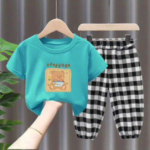 ชุดเด็ก ชุดเซ็ทเด็ก อายุ3-10ปี ลายมิกกี้เม้าส์ ลายการ์ตูนต่างๆ คอกลม+กางเกงขายาว ไซส์ 100-140 CM. เนื้อผ้าผ้าย ระบายอากาศได้ดี