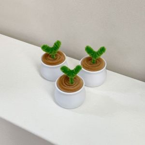 Chậu hoa mini kẽm nhung nhiều mẫu (hoa hồng tulip hướng dương) trang trí bàn làm việc quà tặng handmade
