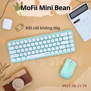 Combo bàn phím giả cơ và chuột không dây MoFii Honey - Dùng cho máy tính bàn PC Laptop Tivi .... - Gõ cực êm không ồn