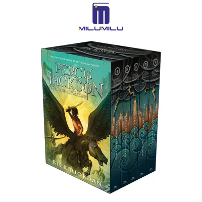 Percy Jackson and the Olympians Hardcover Boxed Set (Percy Jackson & the Olympians) Hardcover by Rick Riordan Original English books