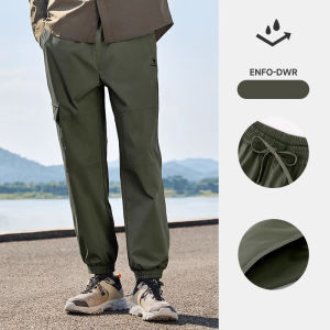 Cameljeans Autumn New Waterproof Pants Casual Woven Trousers Sweatpants for Men