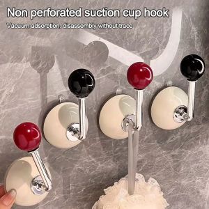 DFYER56 Punch-Free Suction Cup Hook Wall Mount Strong Suction Cup Hanging Headband Holder Water-proof Easy To Install Hair Rings Hanger Home Storage