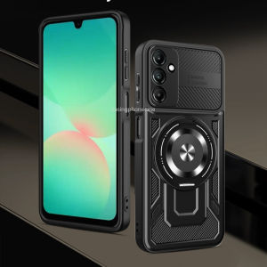 Cho Samsung Galaxy A36 A56 A16 4G 5g 2025 360 ° xoay có nam châm chống sốc chống rơi vỏ điện thoại Chân đế cứng bảo vệ mềm Bìa