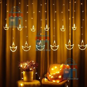 Deepavali Lights 8modes 5Meter LED Fairy lights Diwali decor outdoor Curtain Lamp Diwali lights deepavali decoration