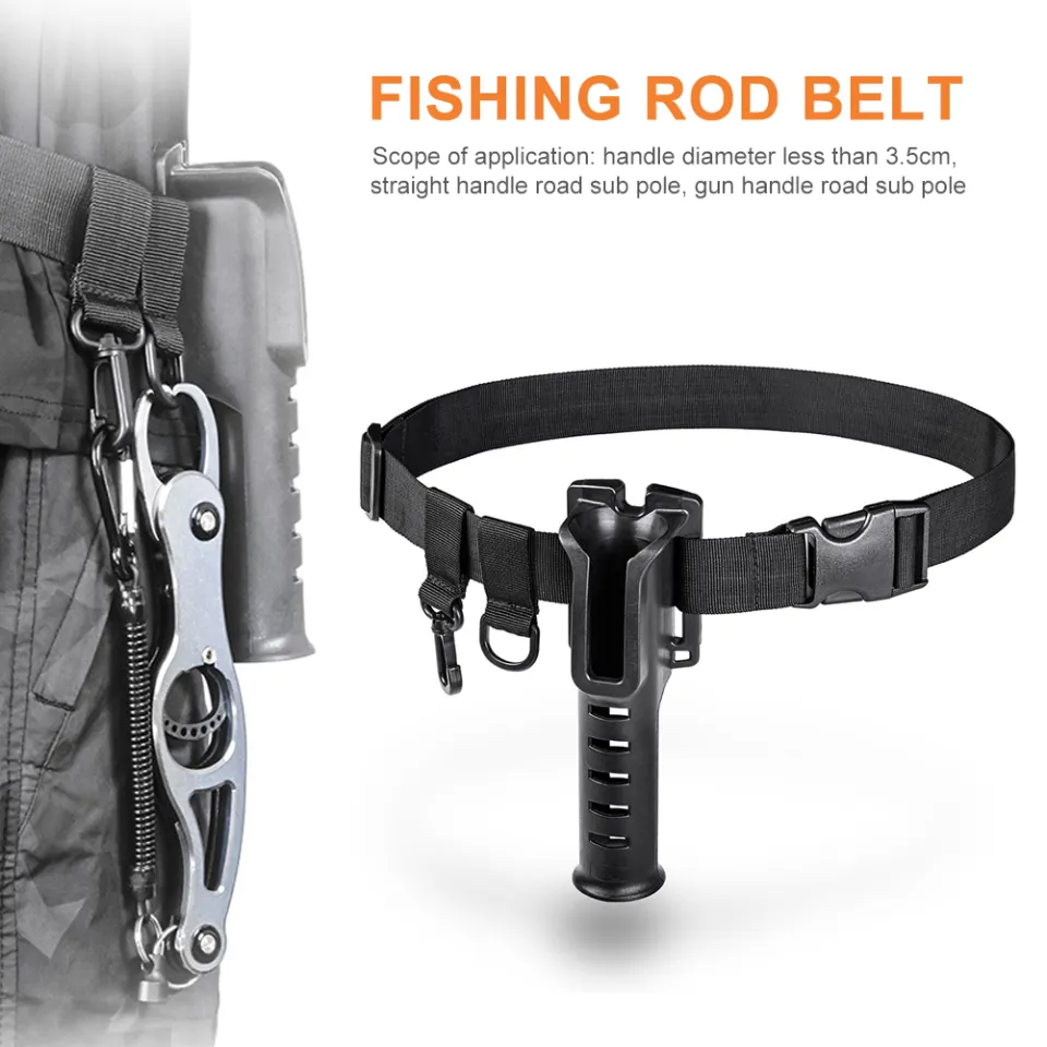 ⚡️Arrived within 3 days⚡️ Adjustable Fighting Rod Pole Holder Fishing Waist  Belt Fishing Gimbal Belt Support Carry Strap🔥Ready Stock🔥