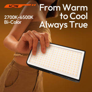 Ulanzi P40 RGB / P40 Bi 40W Video Light Portable Fill Light with Cooling Fan for Portrait Photography Livestreaming Shoot Light