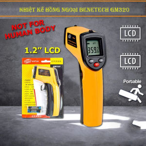 Nhiệt kế công nghiệp nhiệt kế hồng ngoại không tiếp xúc Máy đo nhiệt độ nhiệt kế điện tử GM320