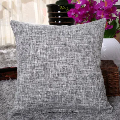 45x45cm Linen Plain Cushion Cover Throw Pillow Case Home Sofa Decor