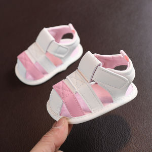 Newborn to Toddler Comfortable Strap Sandals Non-Slip Soft Sole with Hook and Loop Closure for 0-18M First Walker