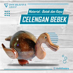 BAYAR DI TEMPAT - Celengan / Tempat Menabung Model Bebek Batok Kelapa