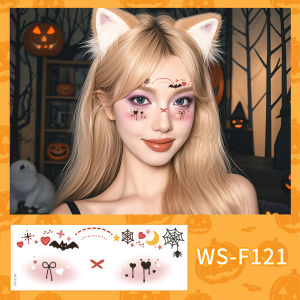 (Party Must-Have!) Reusable Halloween Makeup Stickers  Tattoo Decals for Face &amp Body to Enhance Your Party Look  Quirky &amp Fun Designs